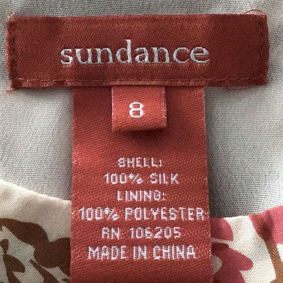 Sundance 100% Silk Cream and Floral Print Evelyn Tank Dress - Picture 15 of 15